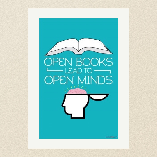 Open-books-lead-to-open-minds-read-poster